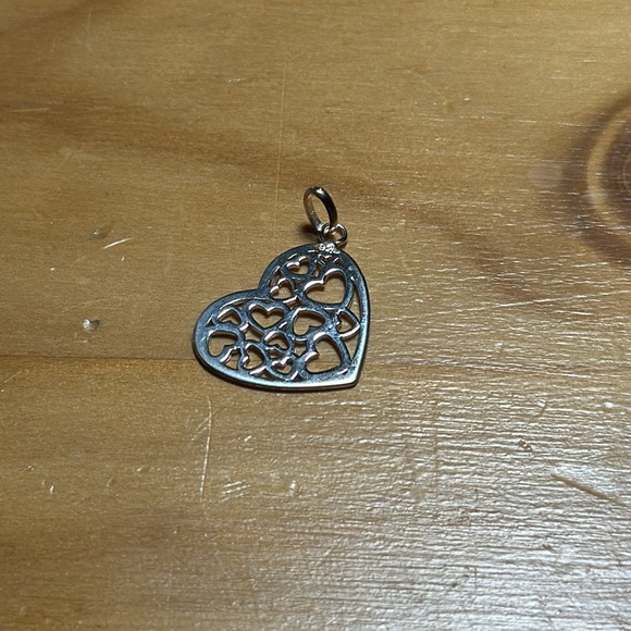 925. Silver heart pendant - Picture 2 of 2